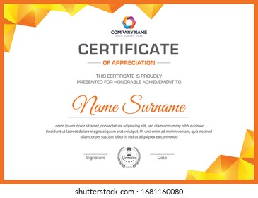 Creative vector professional multipurpose certificate design for all types company