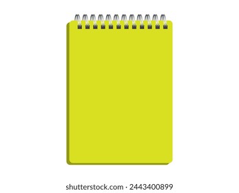 Creative vector of realistic spring roll spiral notebooks, memo icon, notebooks icon, notebooks symbol. Illustration can use for infographic, web design, poster. Vector isolated on white background 