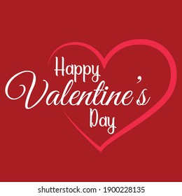 Creative vector red colour valentine template design