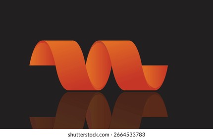 Creative vector ribbon design template