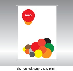 creative vector roll up banner illustrator designs