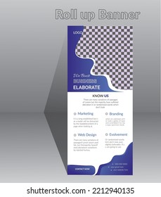 Creative vector rollup Corporate design