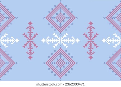 Creative vector seamless decorative ethnic style pattern.Background with aztec tribal ornament.Spring summer autumn decor.Ikat geometric folk ornament.Tribal ethnic vector texture
