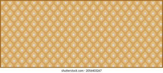 Creative vector seamless Indian style ground in floral pattern.Decorative wallpaper design and invitation card designs.