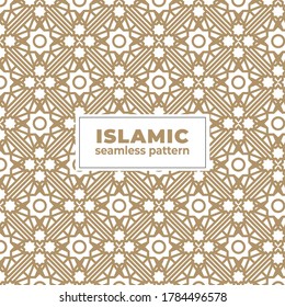 creative vector seamless islamic pattern template design. beautiful color. elegant style. good for decoration, etc.