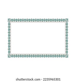 Creative Vector set of 6 greek style geometric seamless frames isolated on white background. Set of decorative seamless ornamental border with corner. Set of floral hand drawn border.