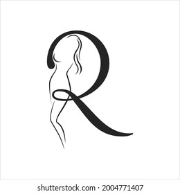 creative vector simple logo design initial r