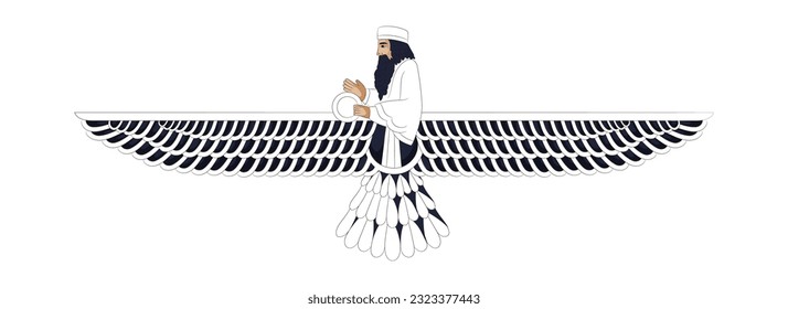 creative vector sketch of Parsi new year with abstract background