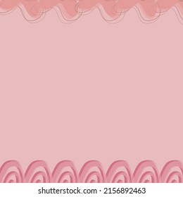 Creative vector of social media story. With pink background template for text and image design with cool curved shapes and abstract line art.