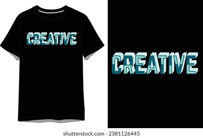 Diseño de camiseta vectorial creativa Tejido negro