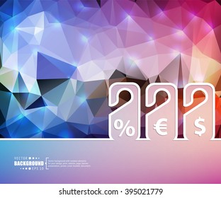 Creative vector tag discounted. Art illustration template background. For presentation, layout, brochure, page, print, banner, poster, cover, booklet, business infographic, wallpaper, sign, flyer.