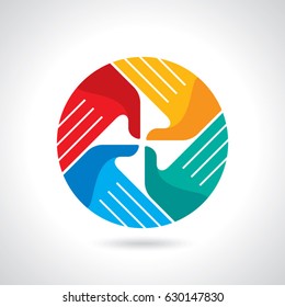 creative vector of teamwork concept 
