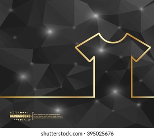 Creative vector tee shirt. Art illustration template background. For presentation, layout, brochure, logo, page, print, banner, poster, cover, booklet, business infographic, wallpaper, sign, flyer.