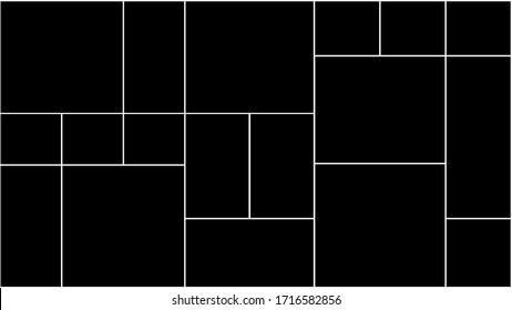Creative vector Template Collage. Frames for photo.