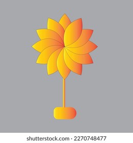 Creative vector tree flower new design 