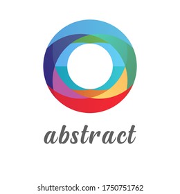Creative vector trending template for creating a logo and identity in the form of a circle, ball, sphere. Abstract image, icon for global business, marketing, advertising, technology, digital.