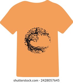 Creative vector of t-shirt design