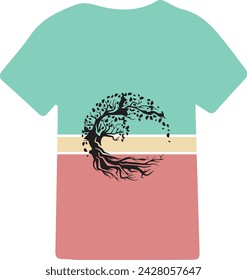 Creative vector of t-shirt design