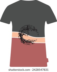 Creative vector of t-shirt design