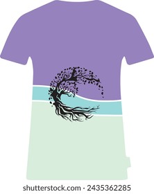 Creative vector of t-shirt design