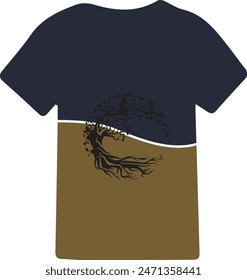 Creative vector of t-shirt design