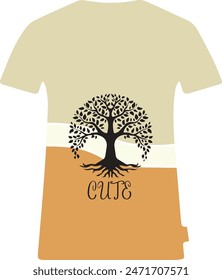 Creative vector of t-shirt design