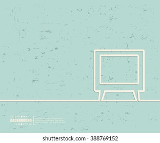 Creative vector tv. Art illustration template background. For presentation, layout, brochure, logo, page, print, banner, poster, cover, booklet, business infographic, wallpaper, sign, flyer.
