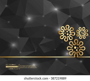Creative vector virus. Art illustration template background. For presentation, layout, brochure, logo, page, print, banner, poster, cover, booklet, business infographic, wallpaper, sign, flyer.