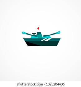 Creative vector warship icon. Battleship. Outline vector sign, linear pictogram isolated on white. Symbol, logo illustration