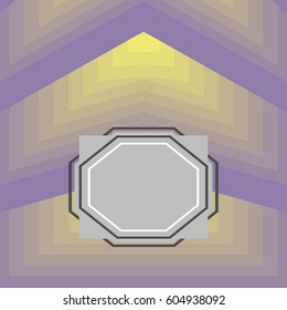 Creative vector yellow and lilac geometric pattern. Cover design template. EPS 10.