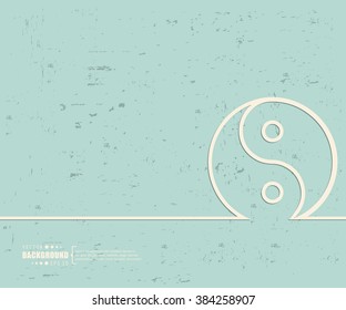 Creative vector Yin Yang. Art illustration template background. For presentation, layout, brochure, logo, page, print, banner, poster, cover, booklet, business infographic, wallpaper, sign, flyer.