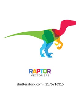 Creative Velociraptor, Raptor Animal Design, Vector Eps 10