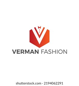 Diseño del logotipo del vector de moda creativo de Verman