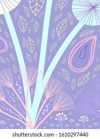 Creative versatile artistic flower background. Creative hand drawn textures.Contemporary art. Fashionable graphic design for banner, poster, postcard, cover, invitation, poster, brochure or header.