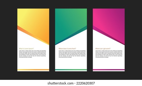 Creative Vertical banner design template