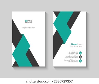 Creative vertical business card design template
