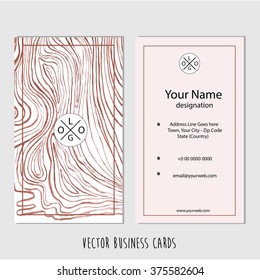 Creative vertical business card, name card or visiting card set with space for your image and company informations.