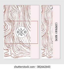 
Creative vertical card , tag set with space for your image and company information. Hand draw design .
