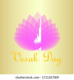 Abstrakter kreativer Vesak-Tag, Buddha Purnima-Grüße 