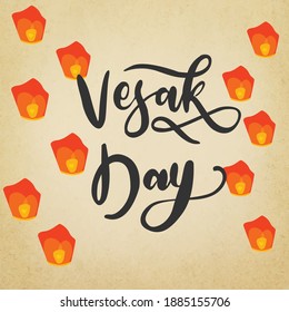 Creative Vesak day template design 