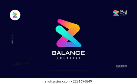 Diseño de logotipos de letras B creativas y vibrantes con un concepto de degradado colorido. Logotipo B con estilo de mezcla para la identidad de marca comercial y tecnológica