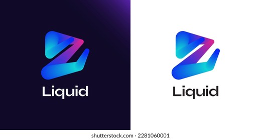 Creative and Vibrant Letter Z Logo Design with Colorful Gradient Concept. Z Logo with Blend Style