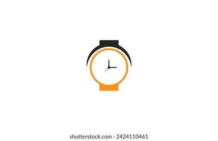 Reloj victor creativo, diseño del logotipo de la compañía del tiempo, concepto del símbolo del negocio. Diseño de logotipo de empresa.