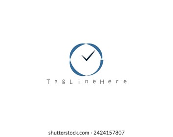 Creative victor clock, time company logo design, business symbol concept. Company logo design.