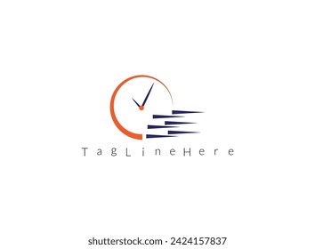 Creative victor clock, time company logo design, business symbol concept. Company logo design.