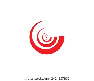 Reloj victor creativo, diseño del logotipo de la compañía del tiempo, concepto del símbolo del negocio. Diseño de logotipo de empresa.