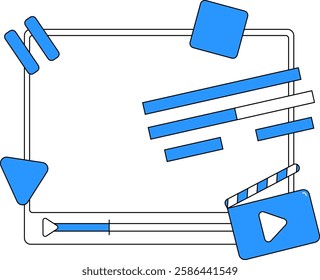 creative video player graphic design