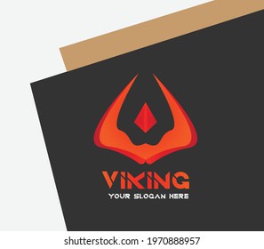 Creative Viking Vector Logo Design Template 