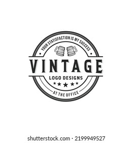 creative vintage design beer cup circle