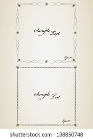 Creative vintage frame with sample text